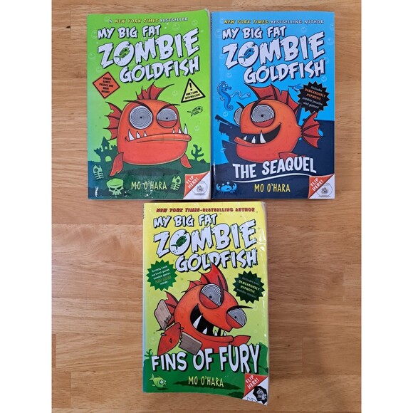 My Big Fat Zombie Goldfish Book Lot of 3 by Mo O'Hara Trade Paperback - Picture 1 of 5
